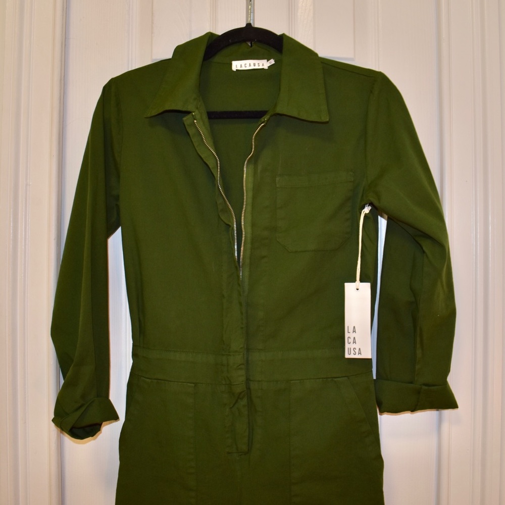 LACAUSA Pheonix Jumpsuit in Absynthe - Picture 3 of 4